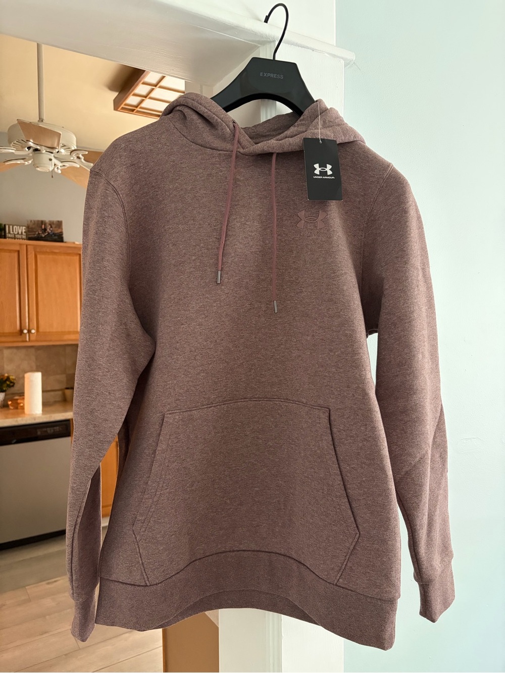 Under Armour Dusty Mauve Hooded Pullover